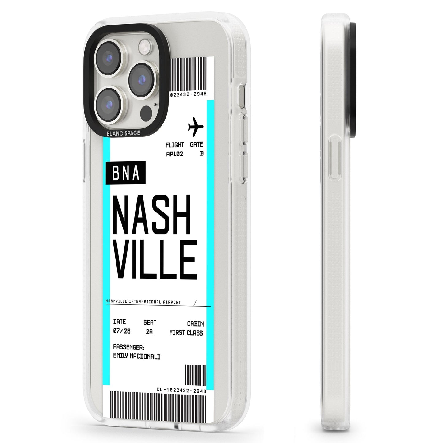 Carte d'embarquement personnalisée pour Nashville