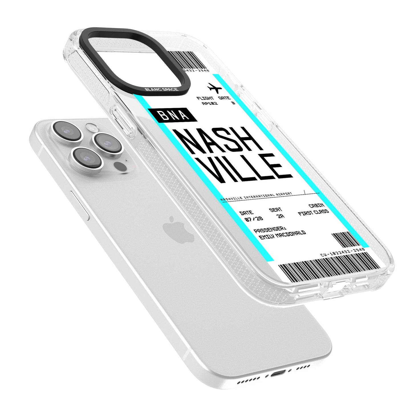 Carte d'embarquement personnalisée pour Nashville