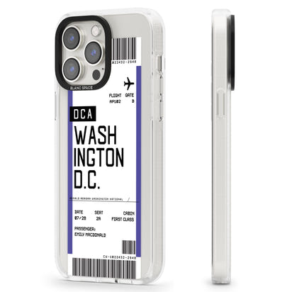 Personalised Washington D.C. Boarding Pass