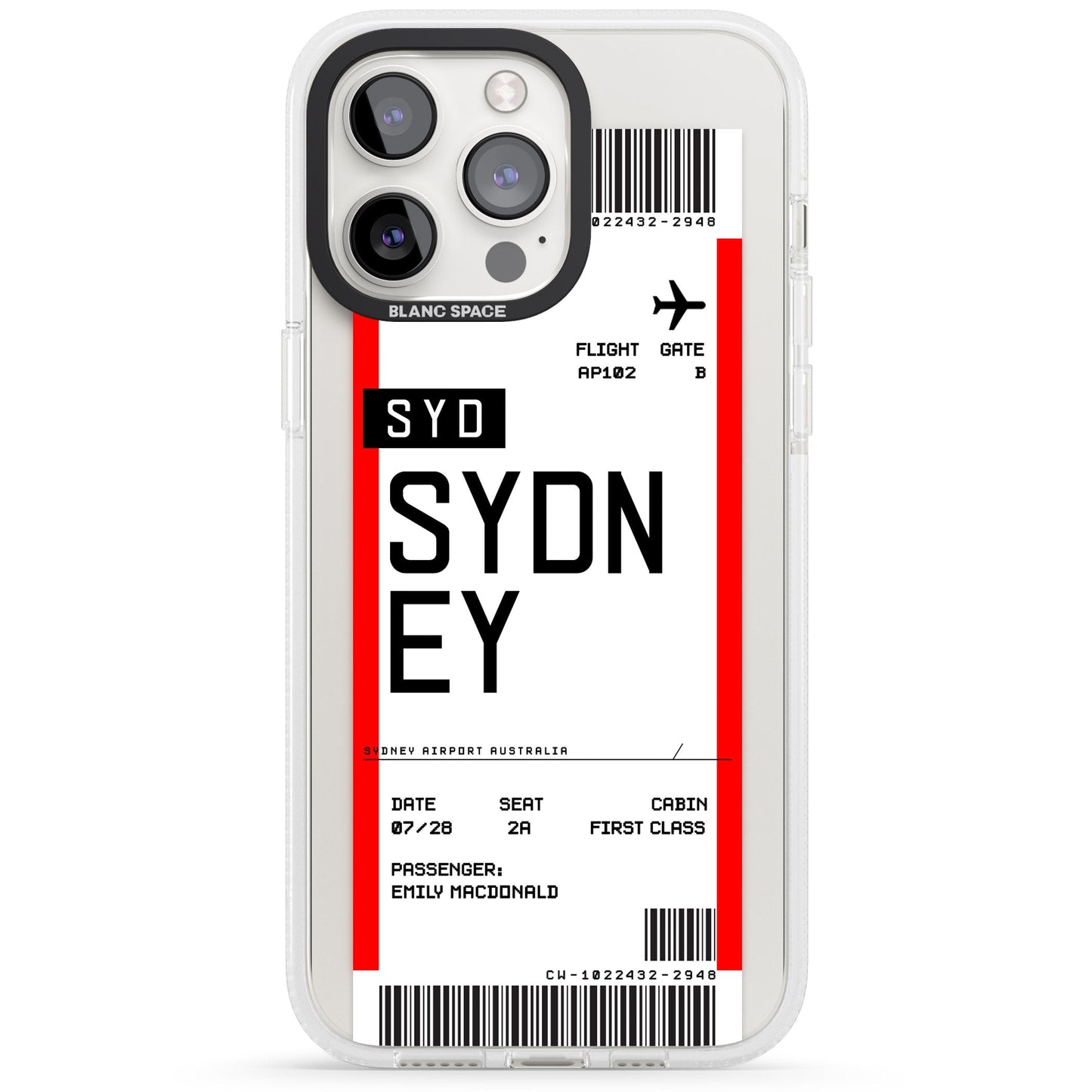 Personalised Sydney Boarding Pass