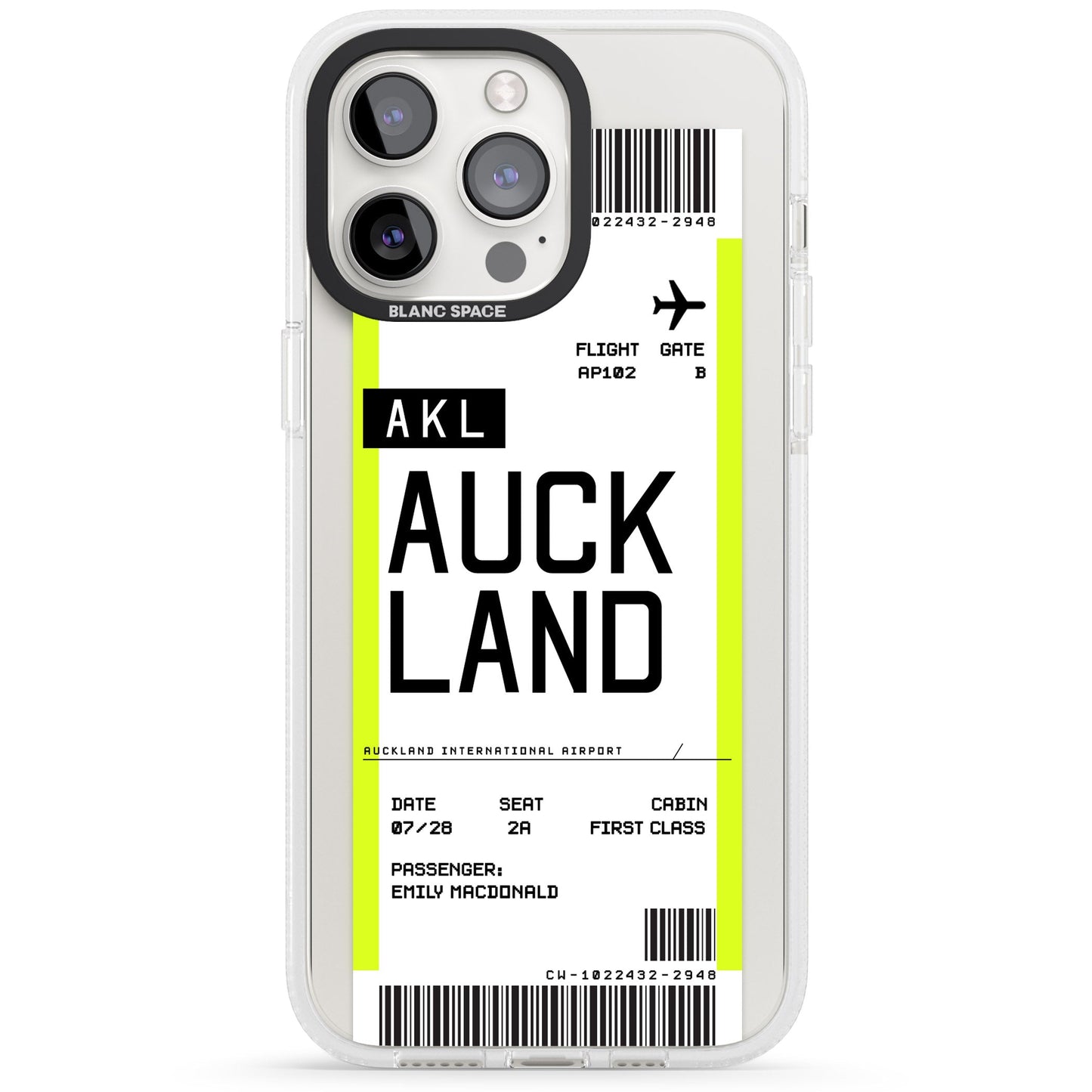 Personalised Auckland Boarding Pass
