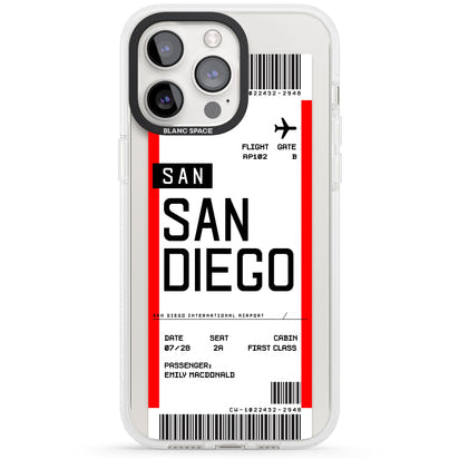 Personalised San Diego Boarding Pass