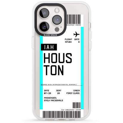 Personalised Houston Boarding Pass