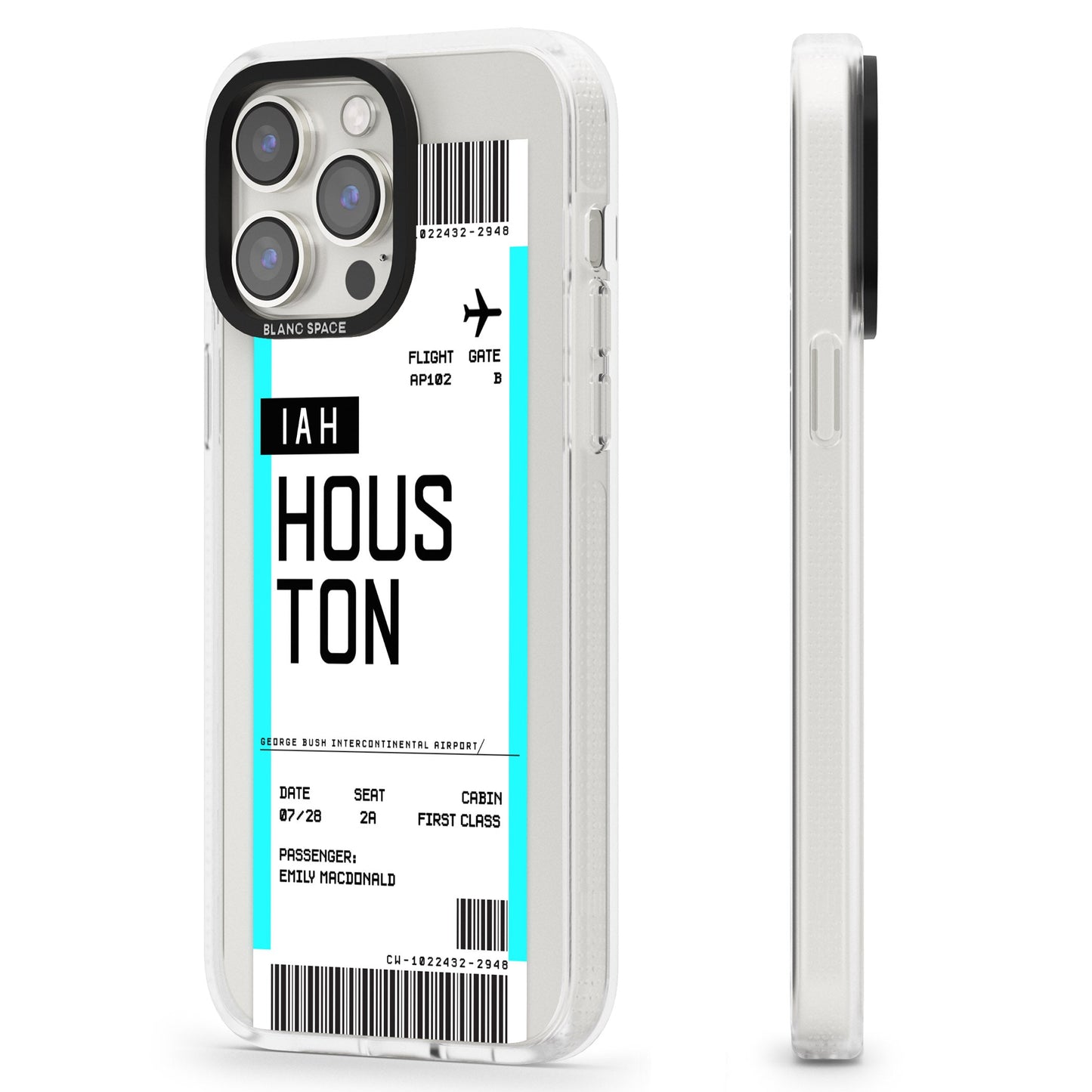 Personalised Houston Boarding Pass