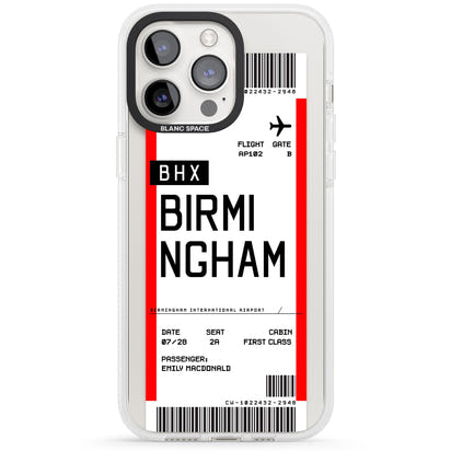 Personalised Birmingham Boarding Pass