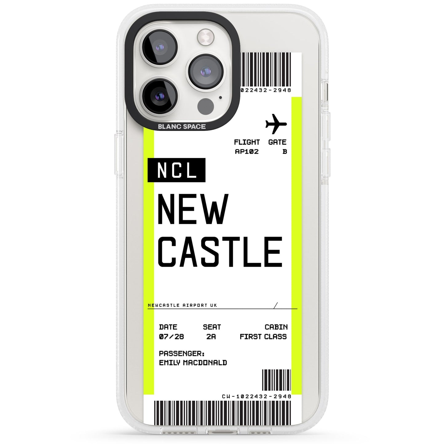 Personalised Newcastle Boarding Pass