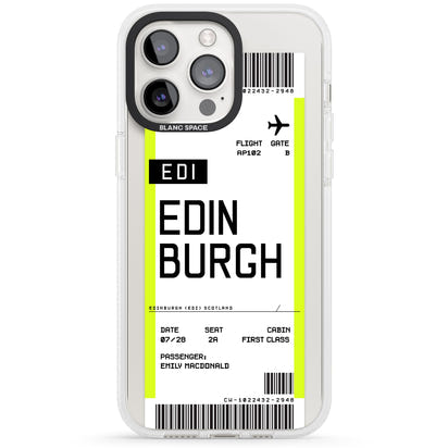 Personalised Edinburgh Boarding Pass