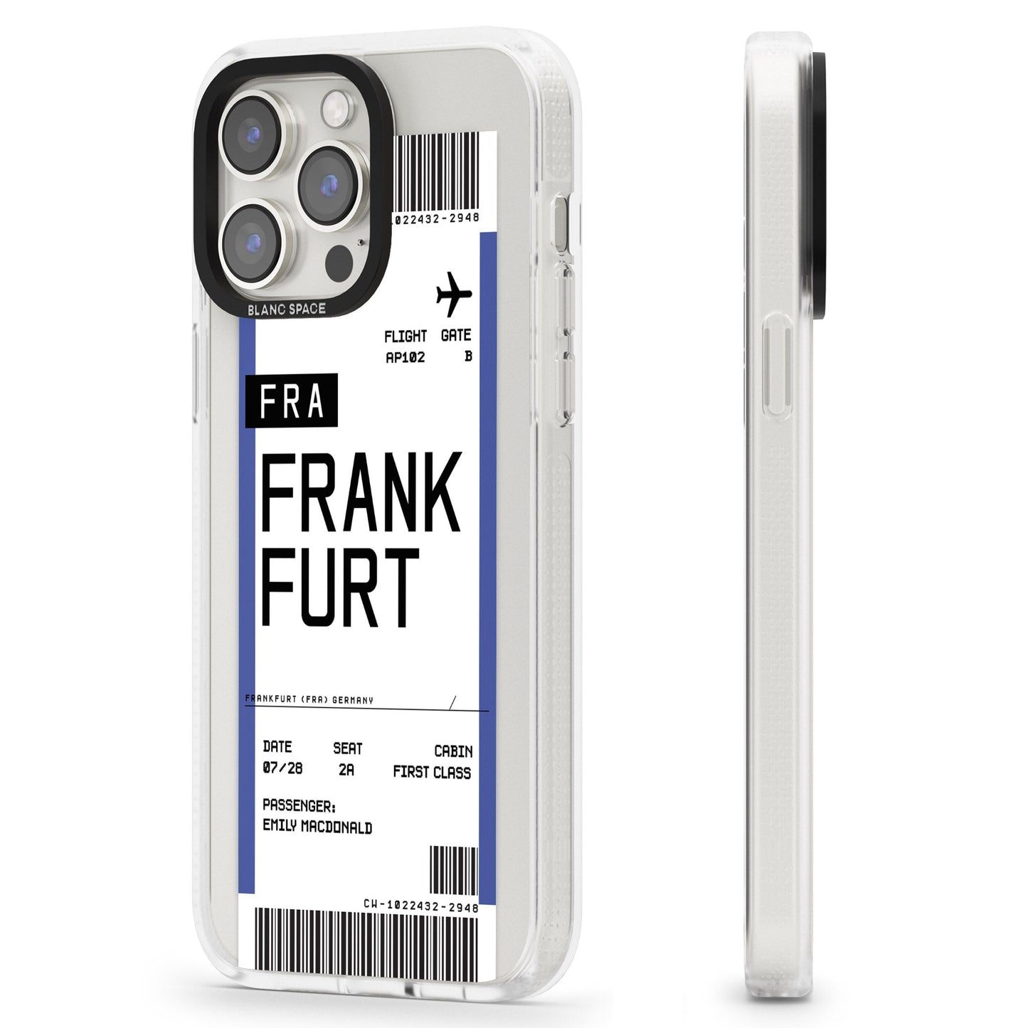 Personalised Frankfurt Boarding Pass