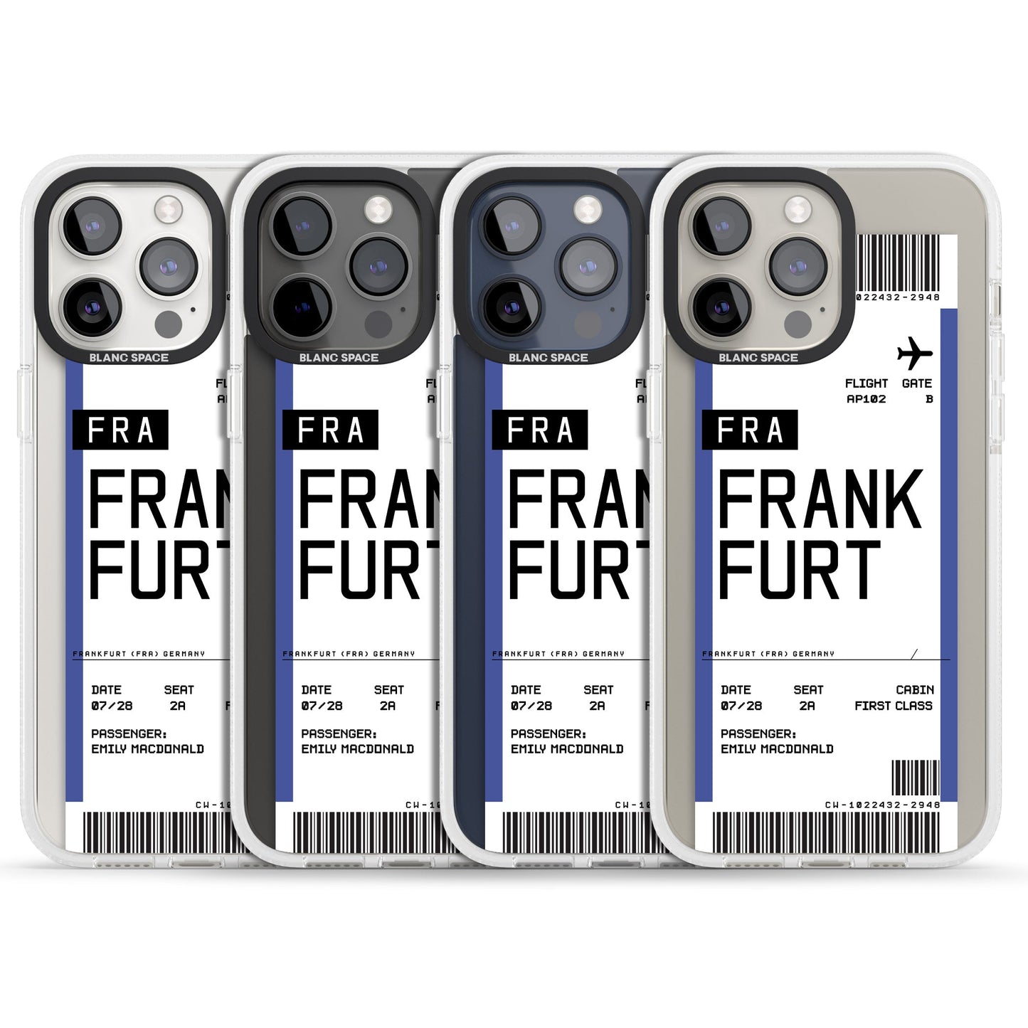 Personalised Frankfurt Boarding Pass