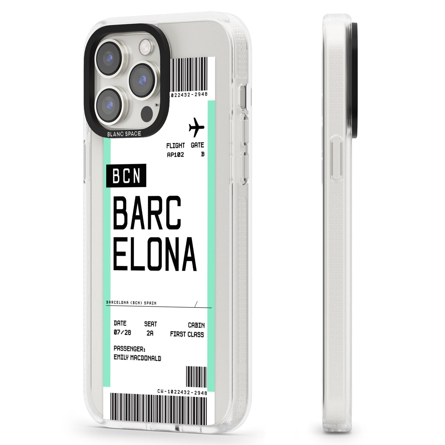 Personalised Barcelona Boarding Pass