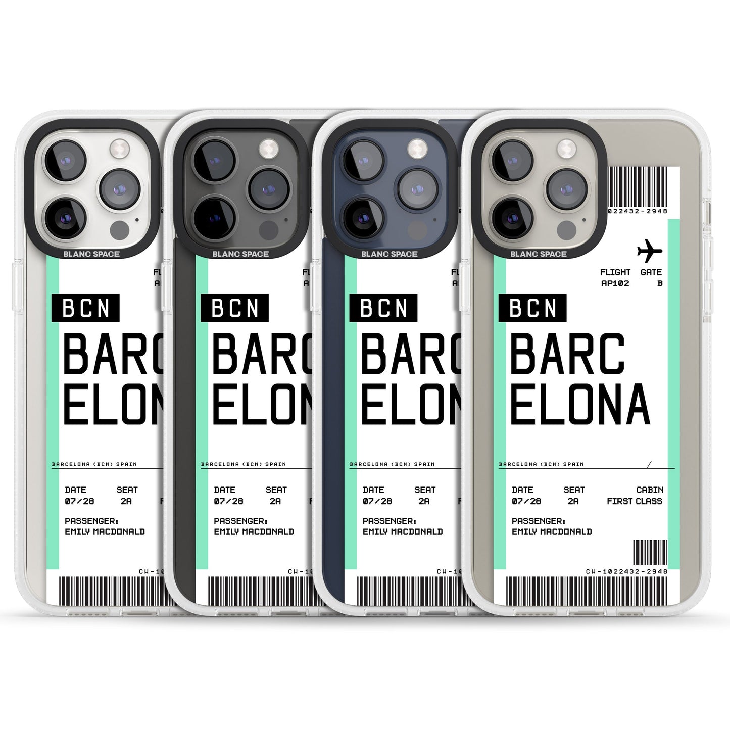 Personalised Barcelona Boarding Pass