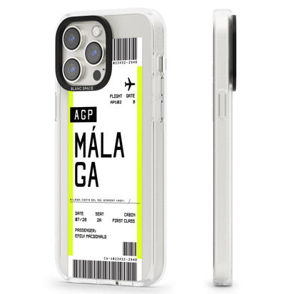 Personalised Málaga Boarding Pass