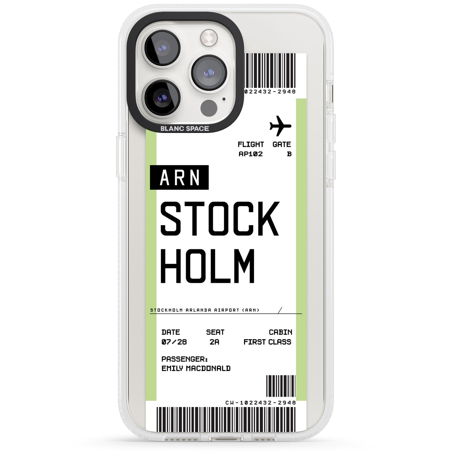 Personalised Stockholm Boarding Pass