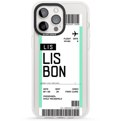Personalised Lisbon Boarding Pass