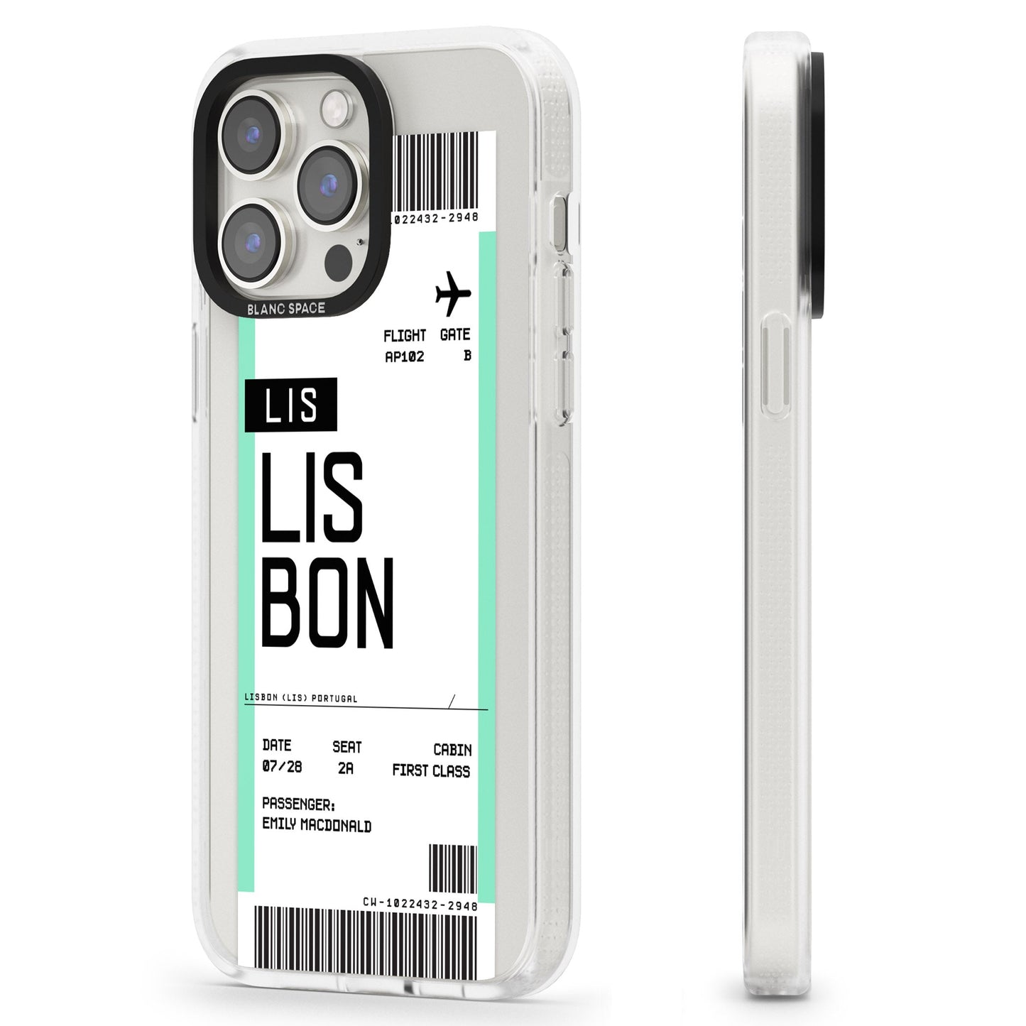 Personalised Lisbon Boarding Pass