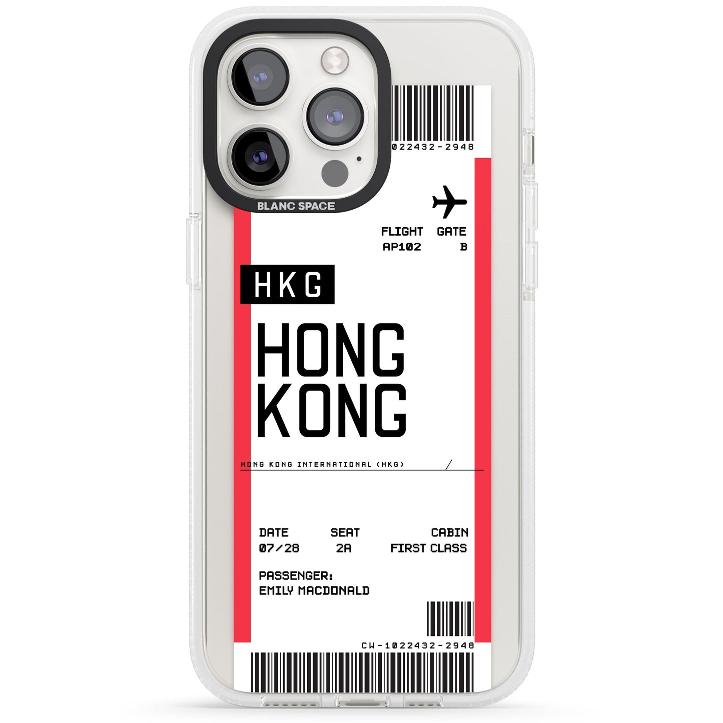 Personalised Hong Kong Boarding Pass