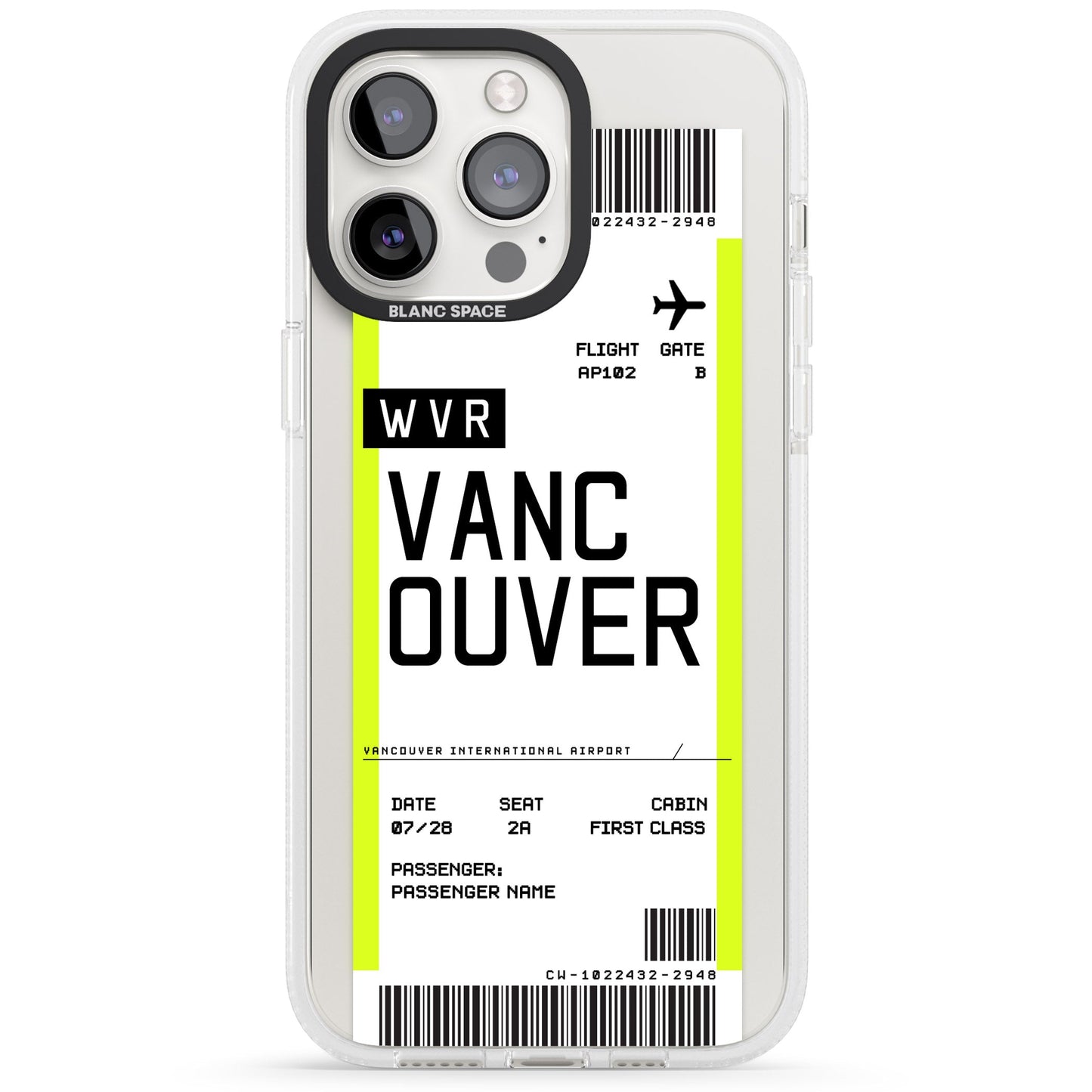 Personalised Vancouver Boarding Pass