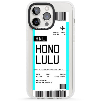 Personalised Honolulu Boarding Pass