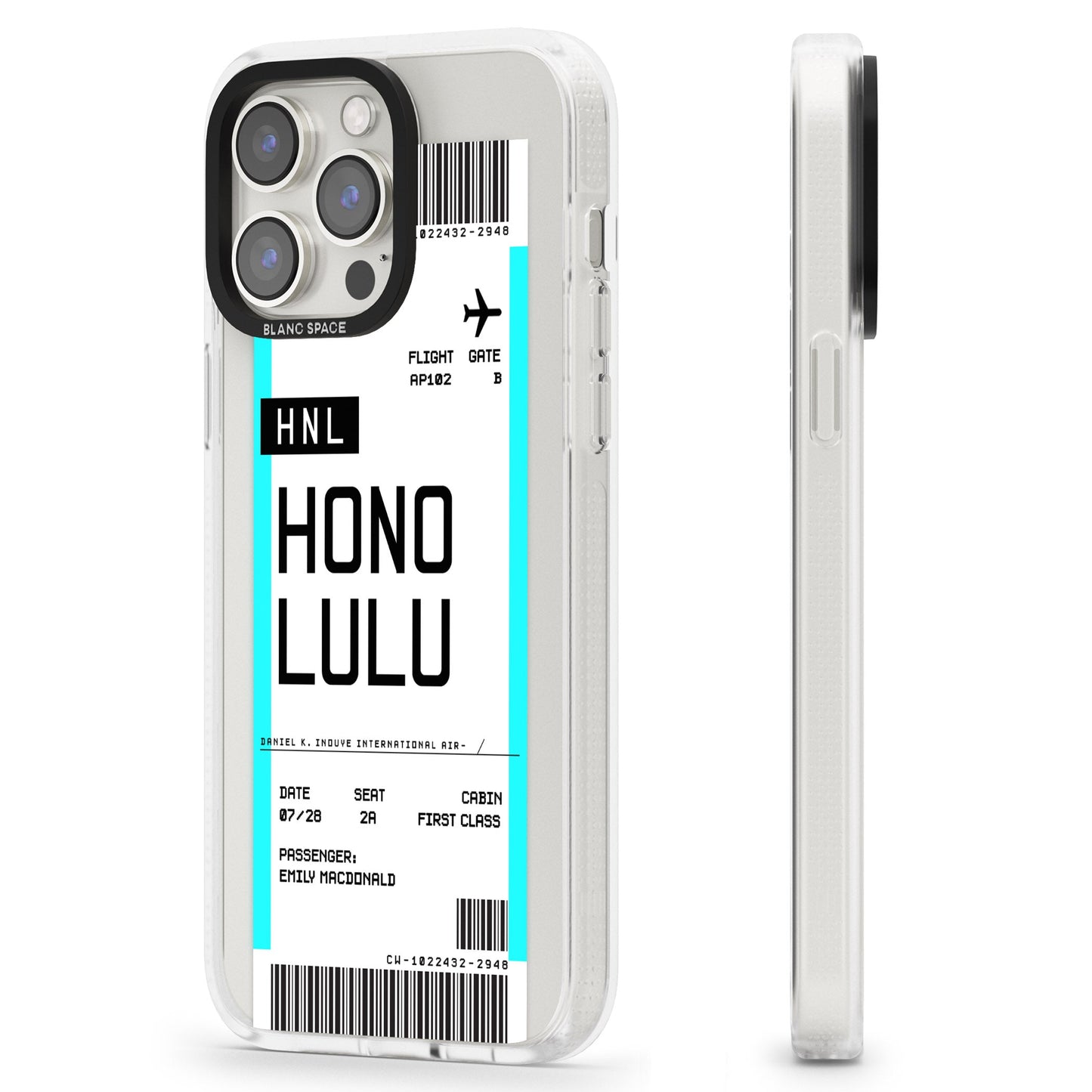 Personalised Honolulu Boarding Pass