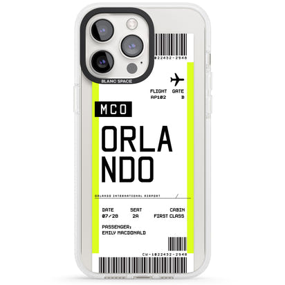 Personalised Orlando Boarding Pass