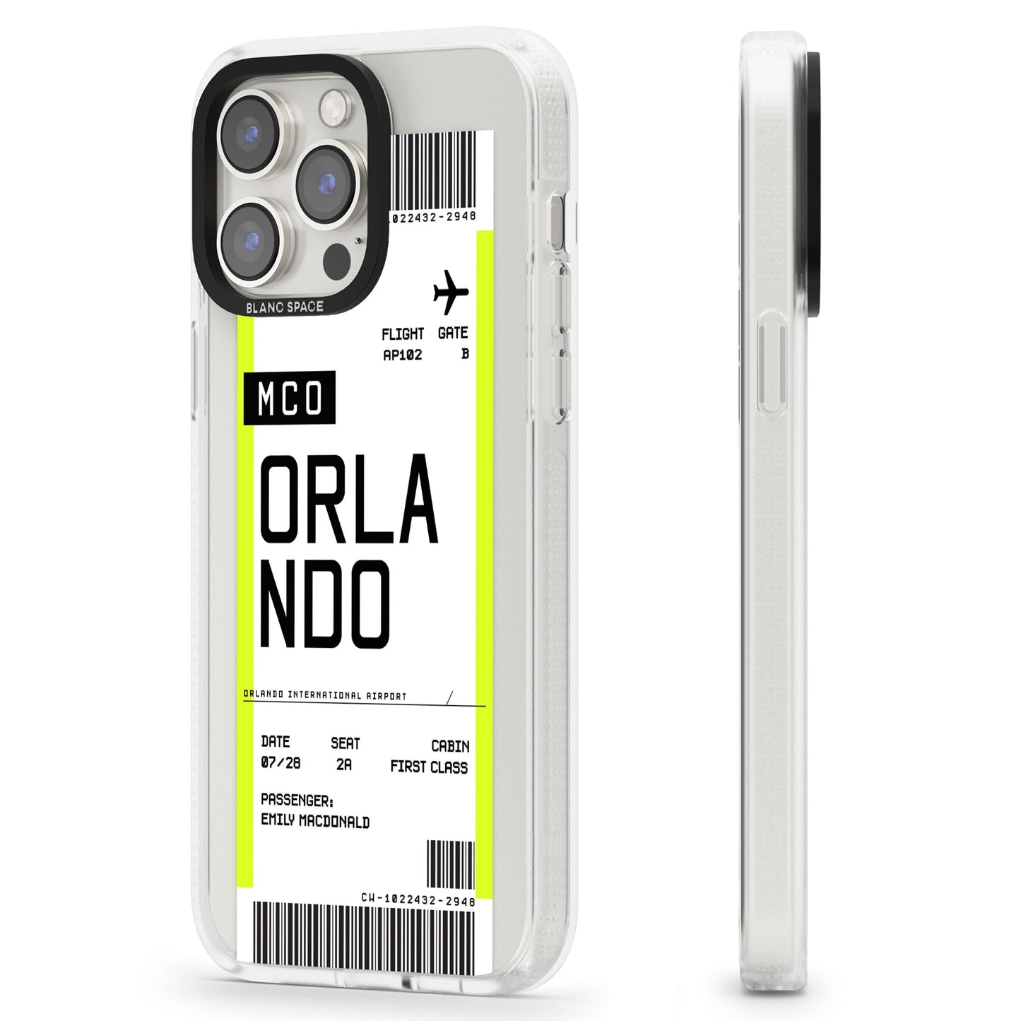 Personalised Orlando Boarding Pass