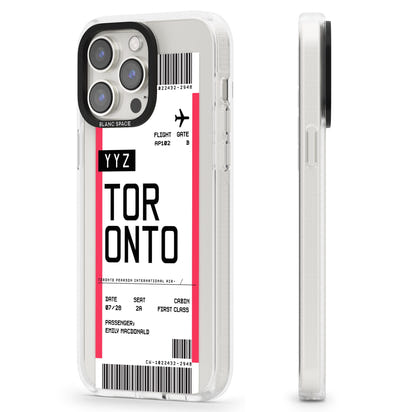 Personalised Toronto Boarding Pass