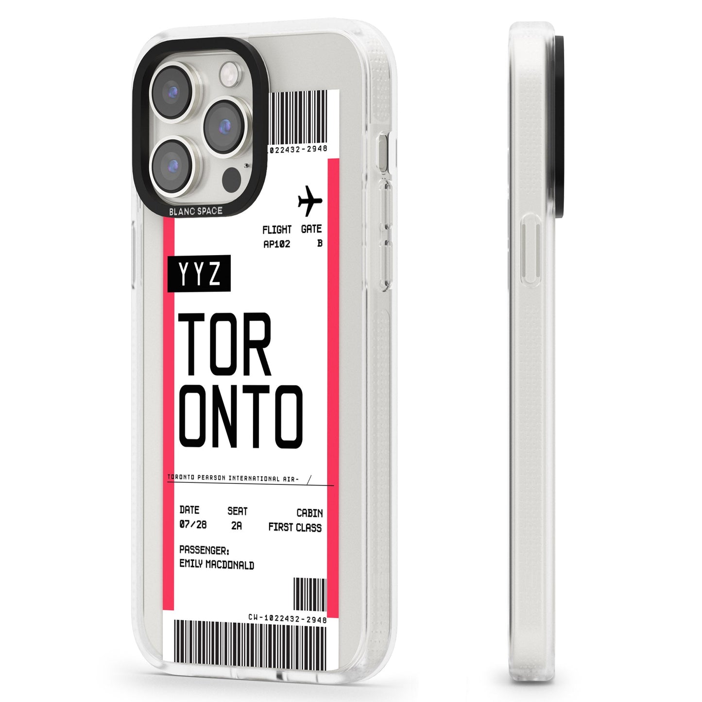 Personalised Toronto Boarding Pass