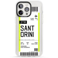 Personalisierte Bordkarte für Santorini