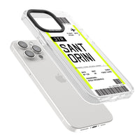 Personalisierte Bordkarte für Santorini