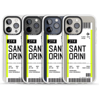 Personalisierte Bordkarte für Santorini