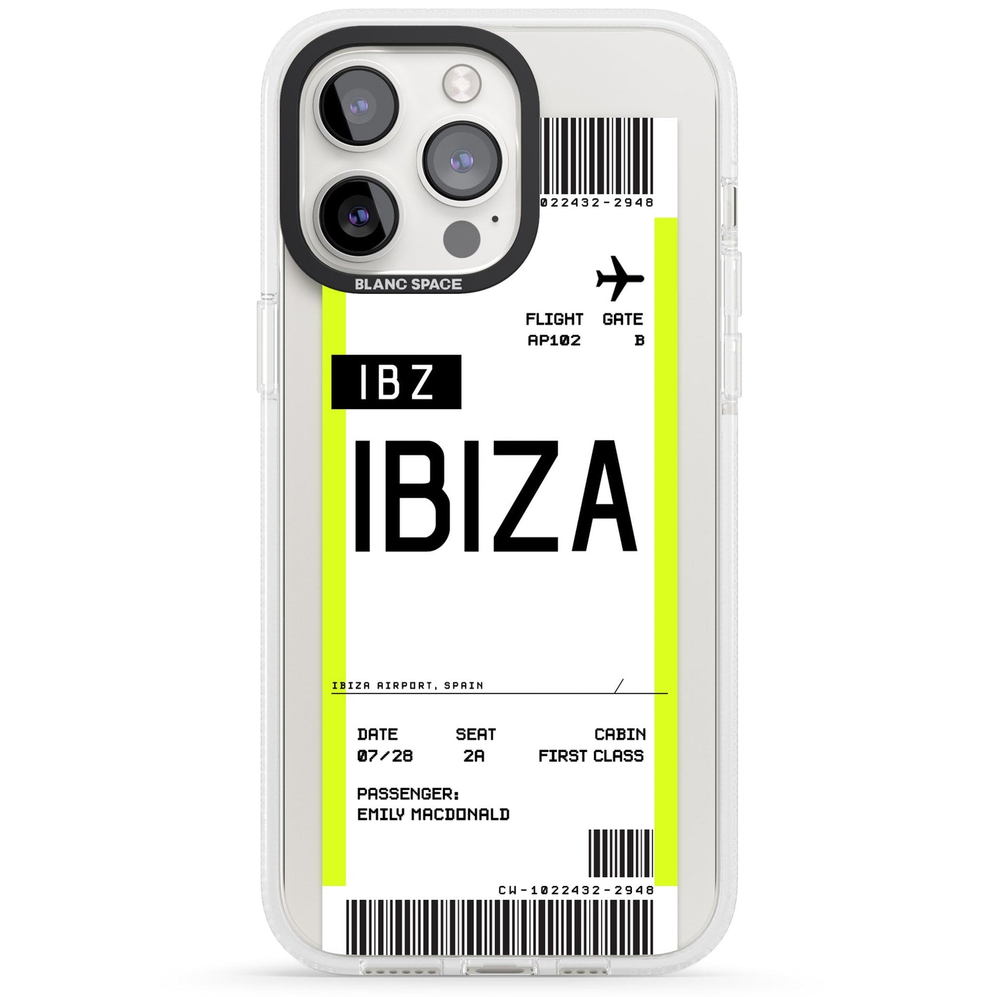 Personalised Ibiza Boarding Pass