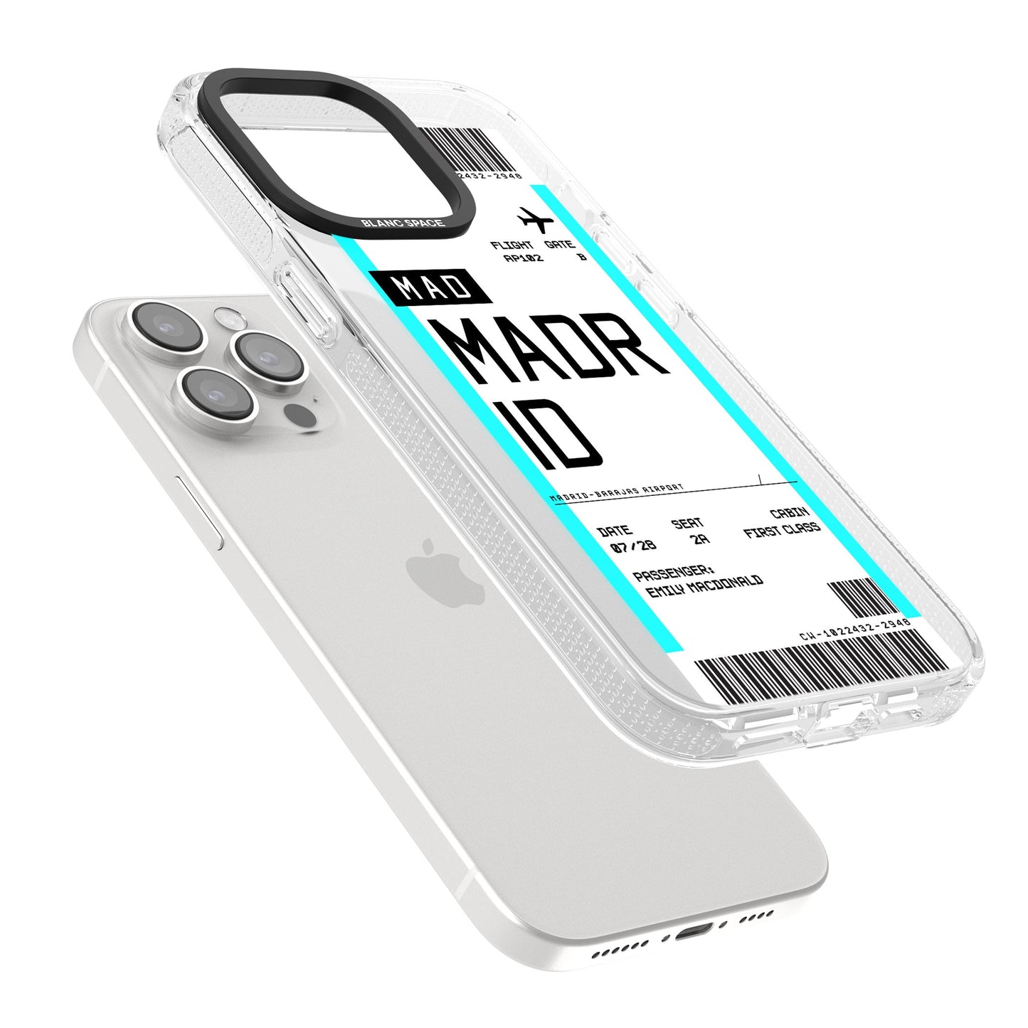 Personalised Madrid Boarding Pass