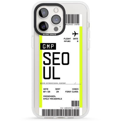 Personalised Seoul Boarding Pass