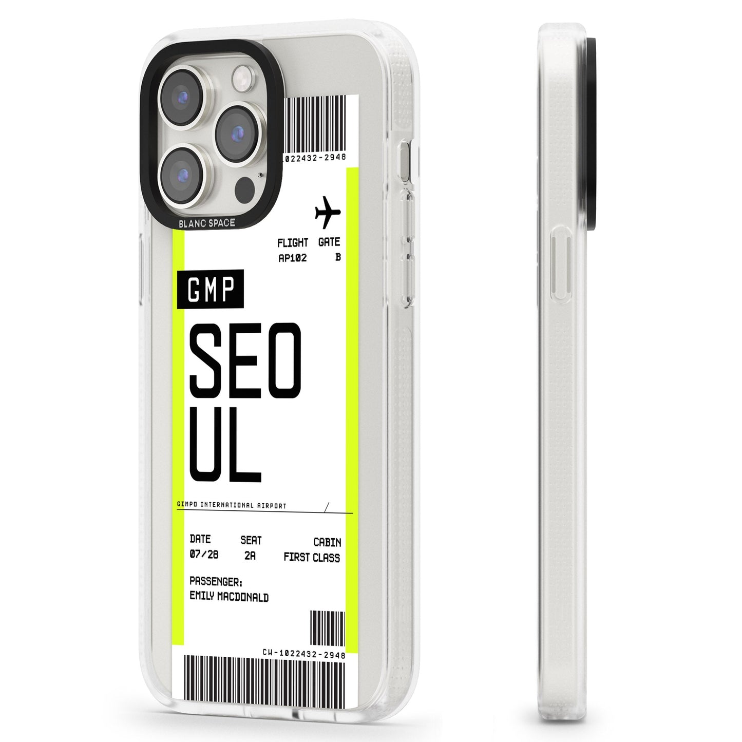 Personalised Seoul Boarding Pass