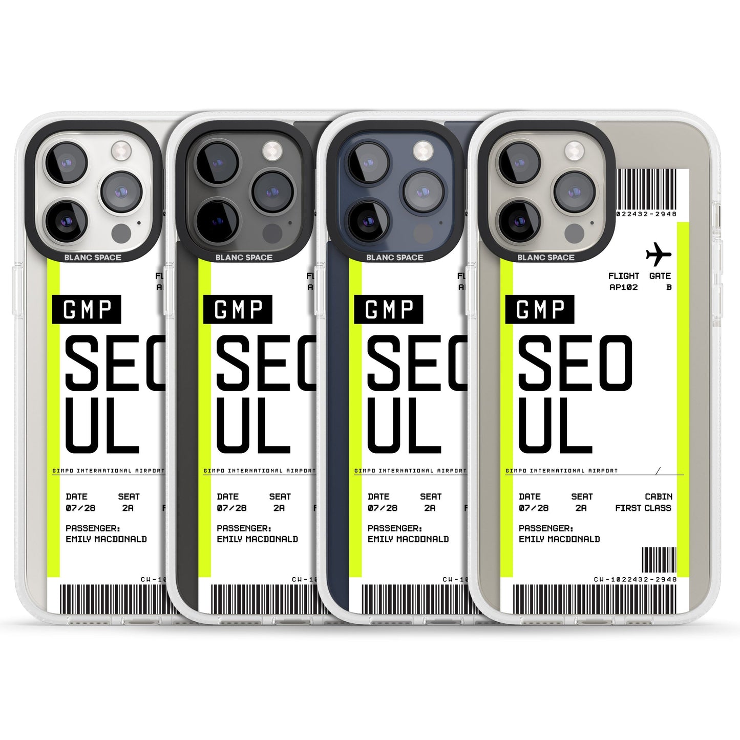 Personalised Seoul Boarding Pass