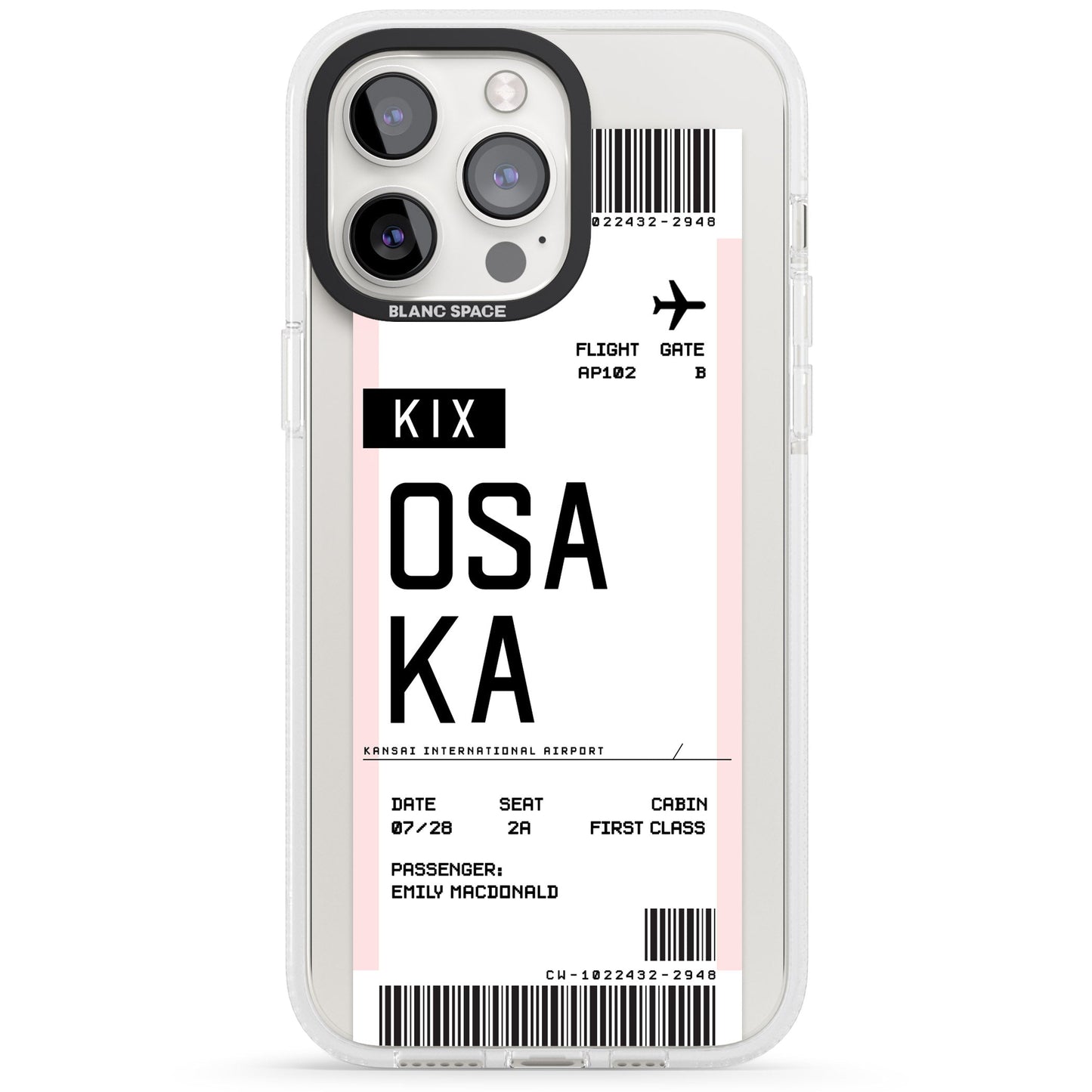 Personalised Osaka Boarding Pass