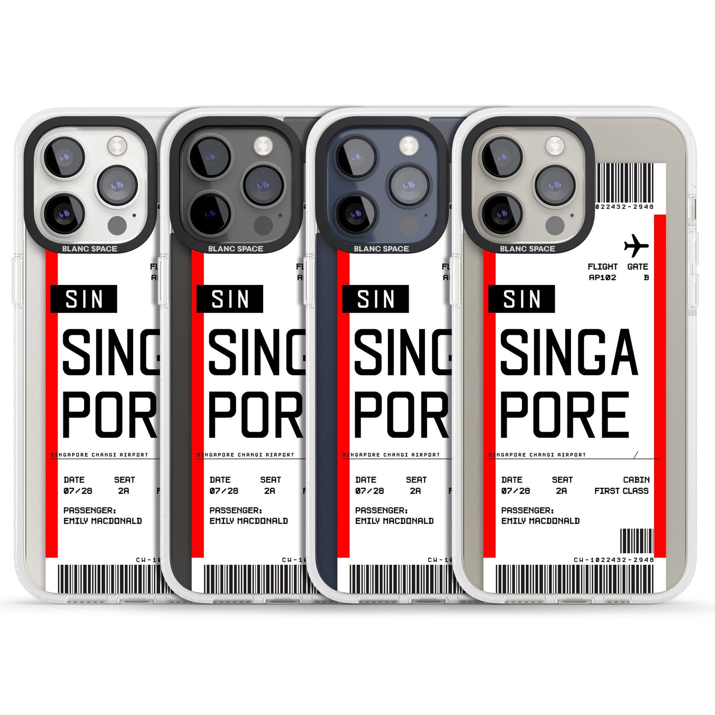 Personalised Singapore Boarding Pass