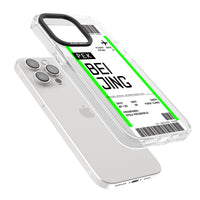 Carte d'embarquement personnalisée pour Pékin