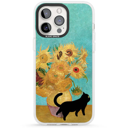 Cat with Van Gogh's Sunflowers