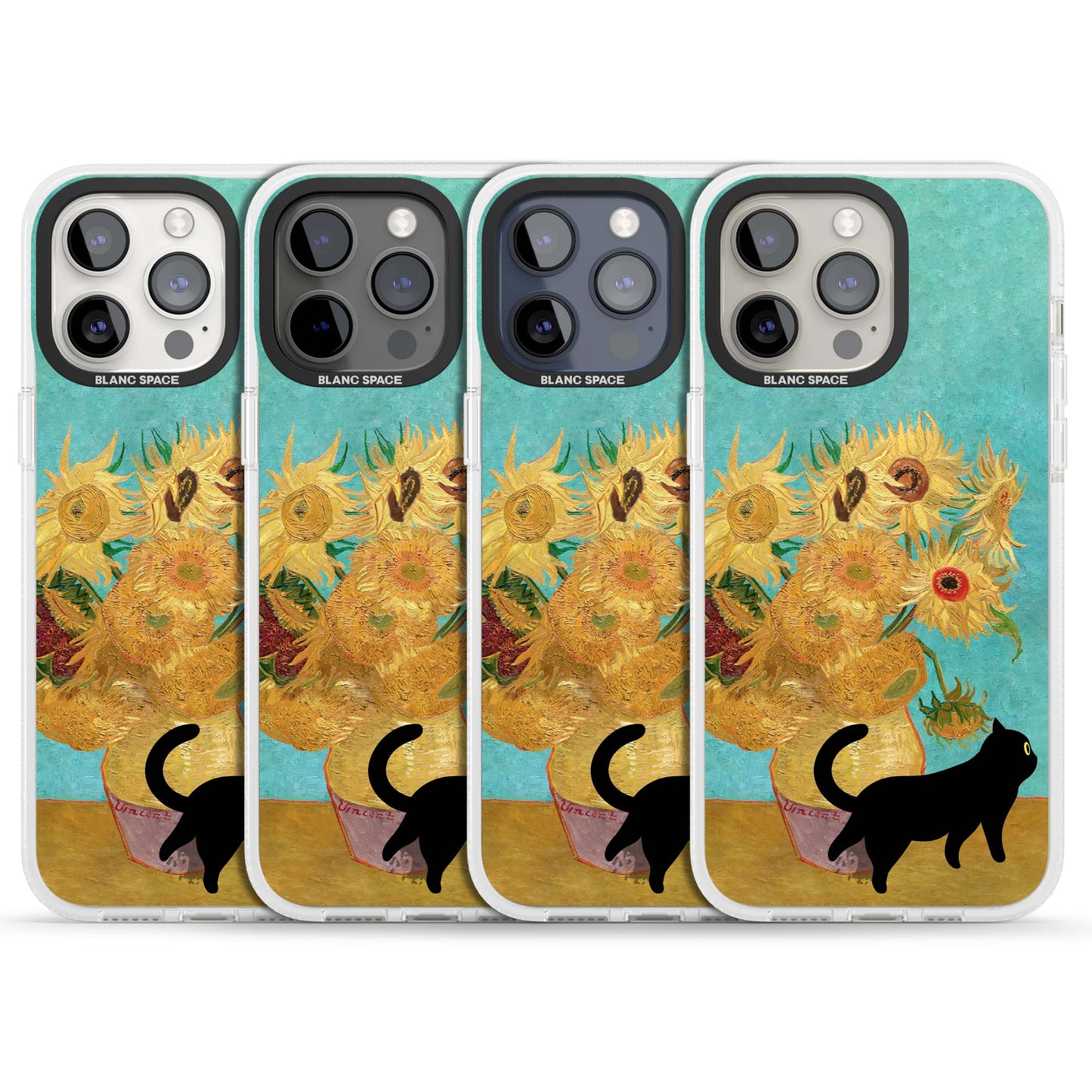 Cat with Van Gogh's Sunflowers