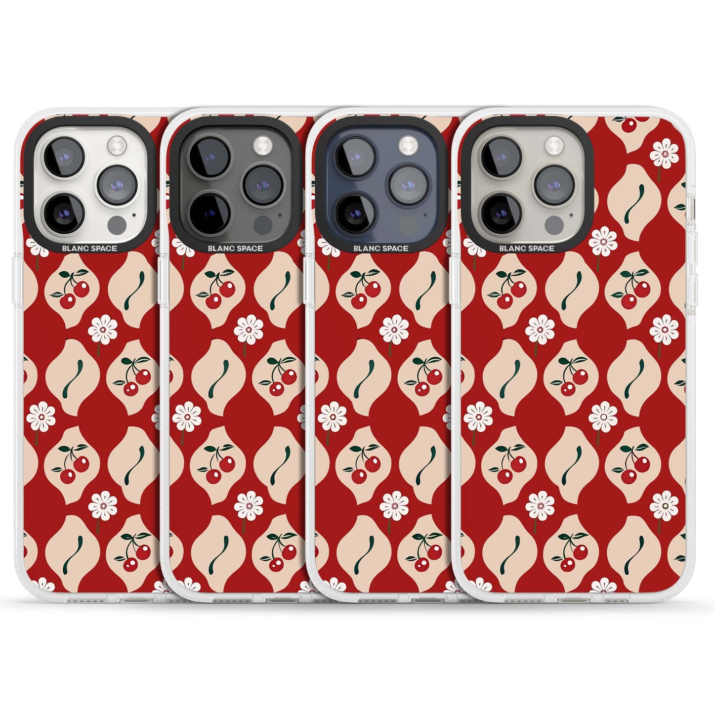 Vintage Cherry Diamond Pattern