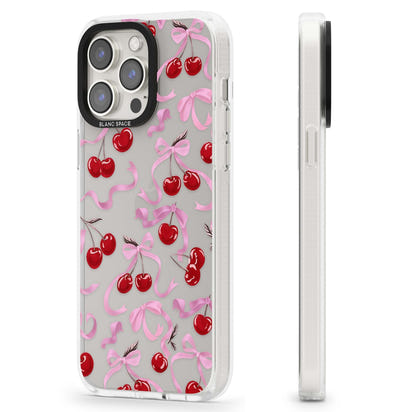 Pink Bow & Cherries