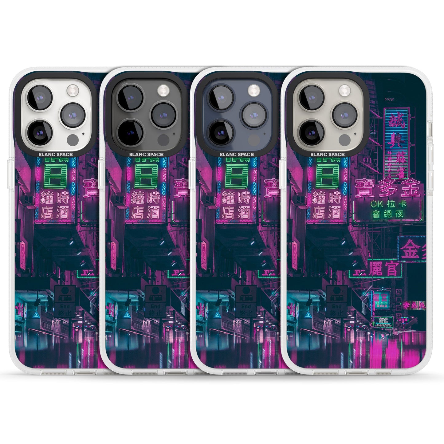 Bande nocturne au néon