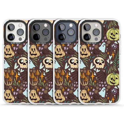 Goblincore Cartoon Halloween Pattern