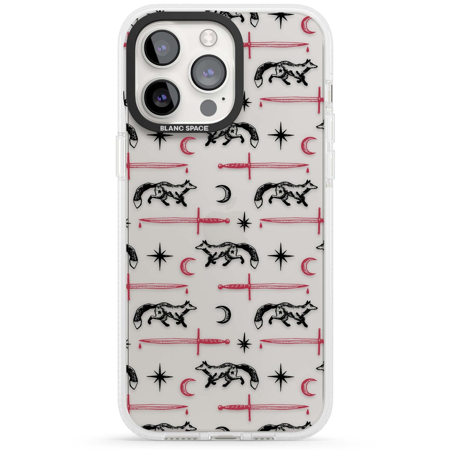 Motif renard et lame