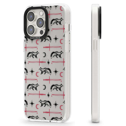 Motif renard et lame