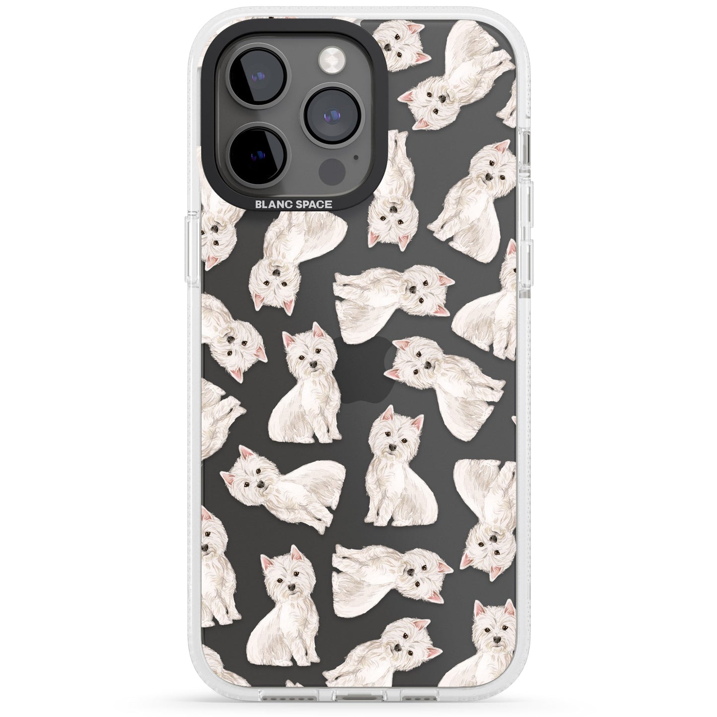 Motif de chien Westie