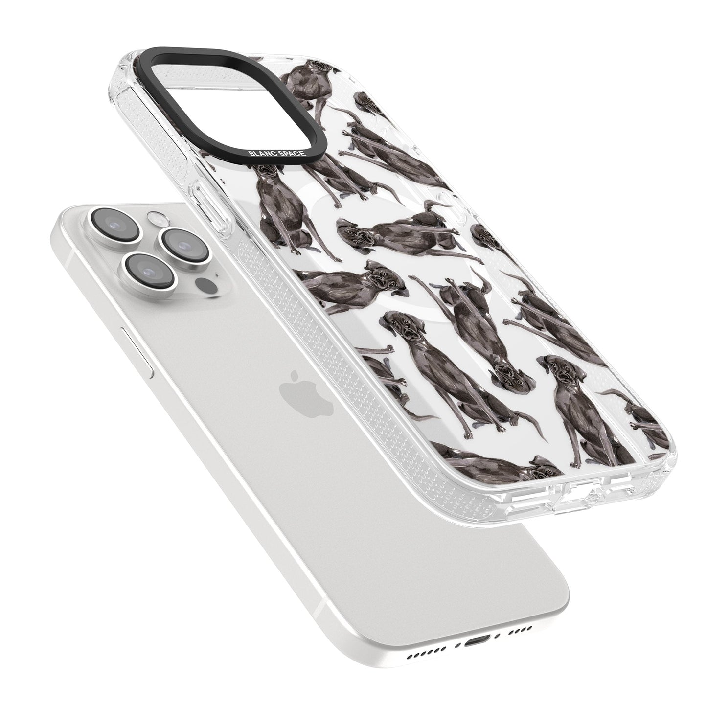 Black Labrador Watercolor Pattern