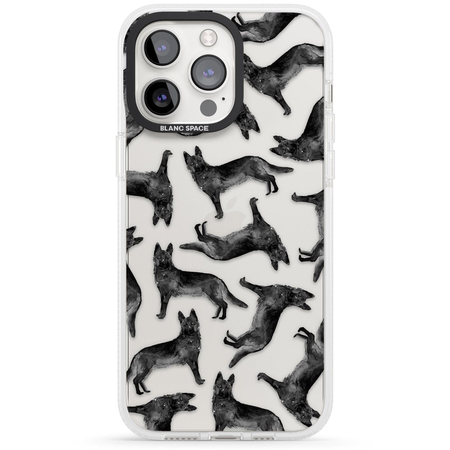 German Shepherd Pattern Black