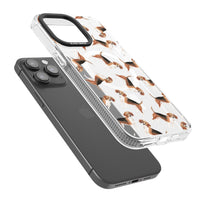 Beagle Watercolor Pattern